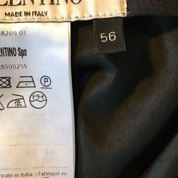 VALENTINO wool dress pants with side stripes Italian size 56 - Picture 5 of 12